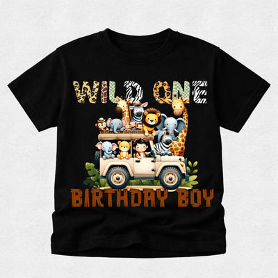 Jungle Safari Jeep Birthday Tshirt