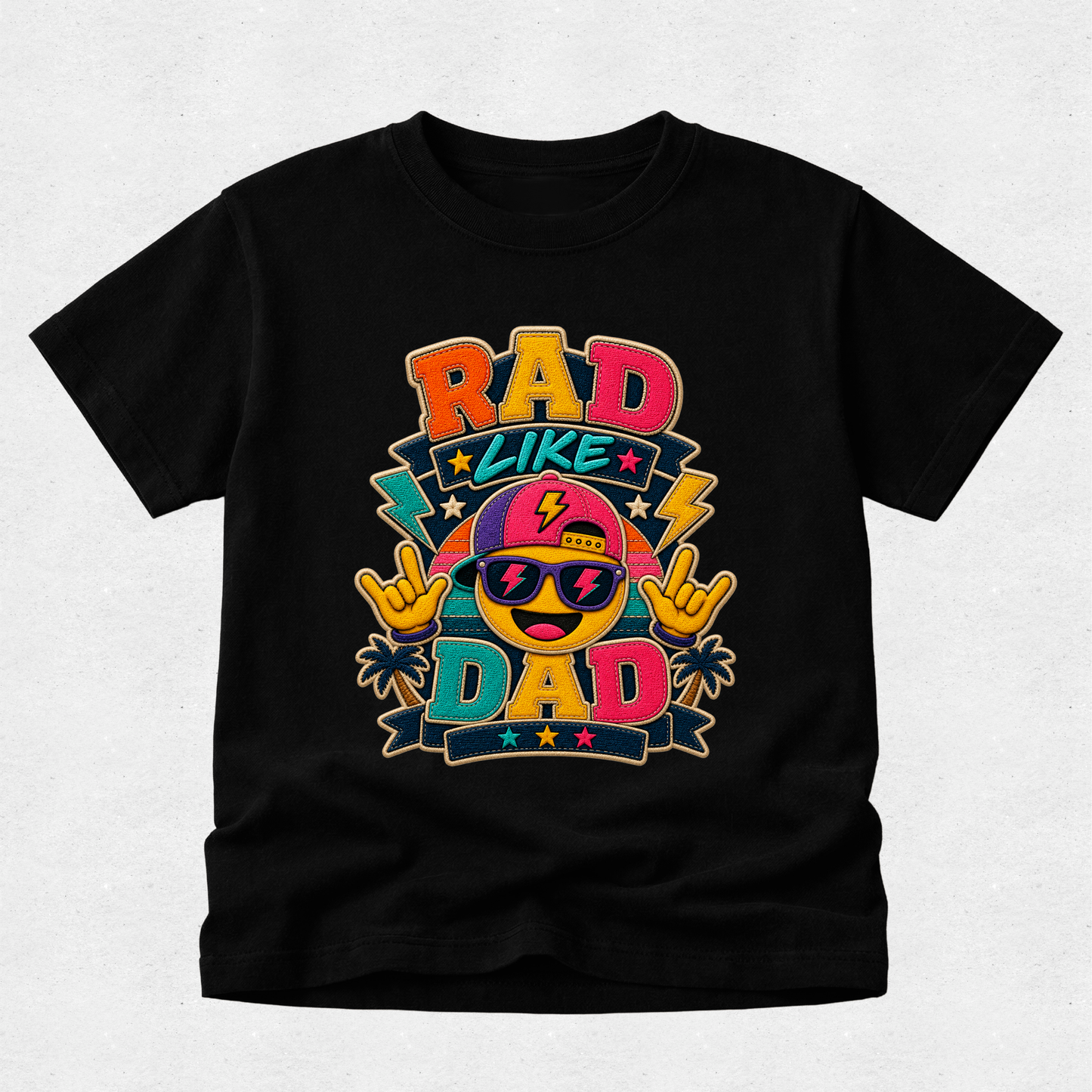 Rad Dad & Rad Like Dad -  Fathers Day Matching Tshirt