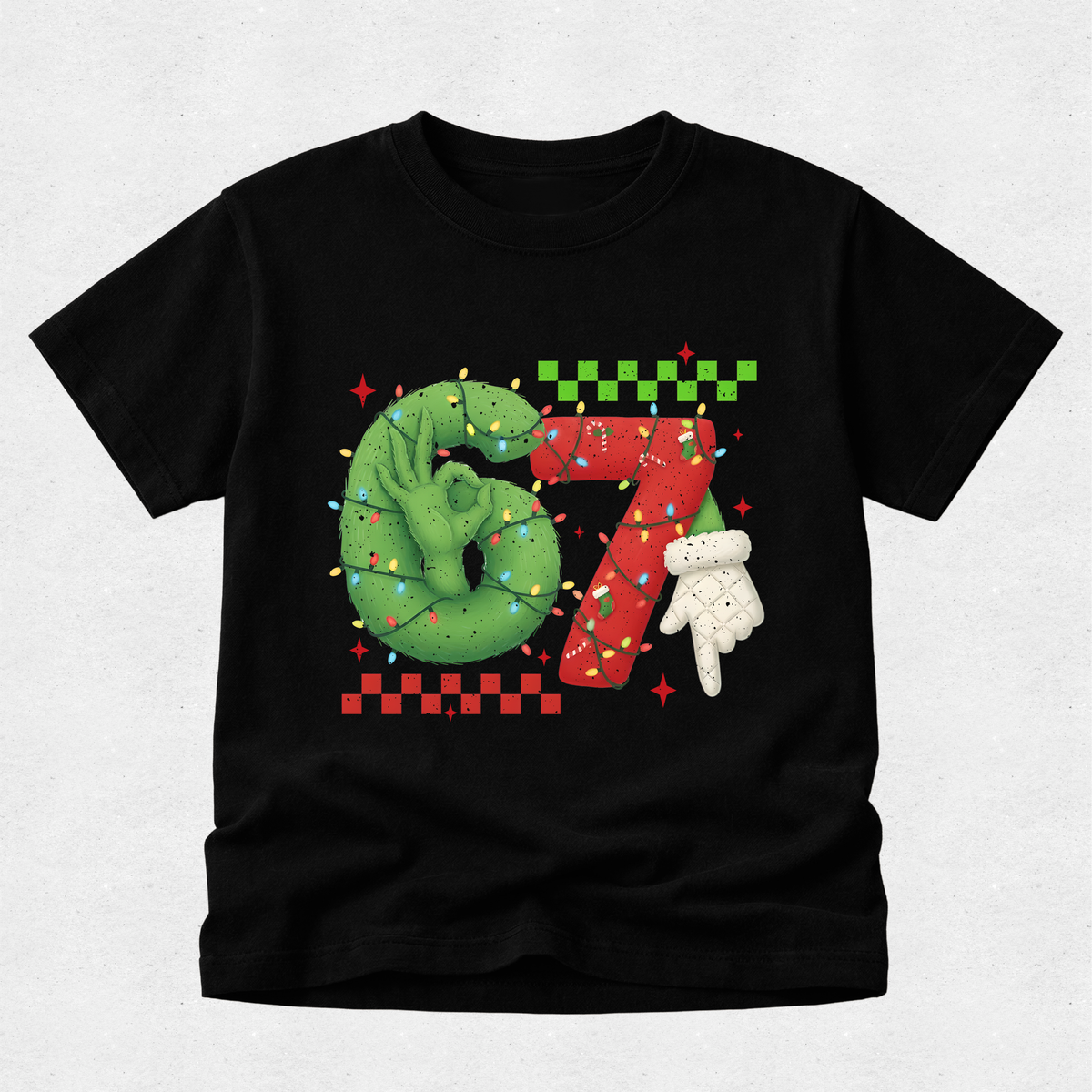 Grinch Hands 6 7 - Christmas Tshirt