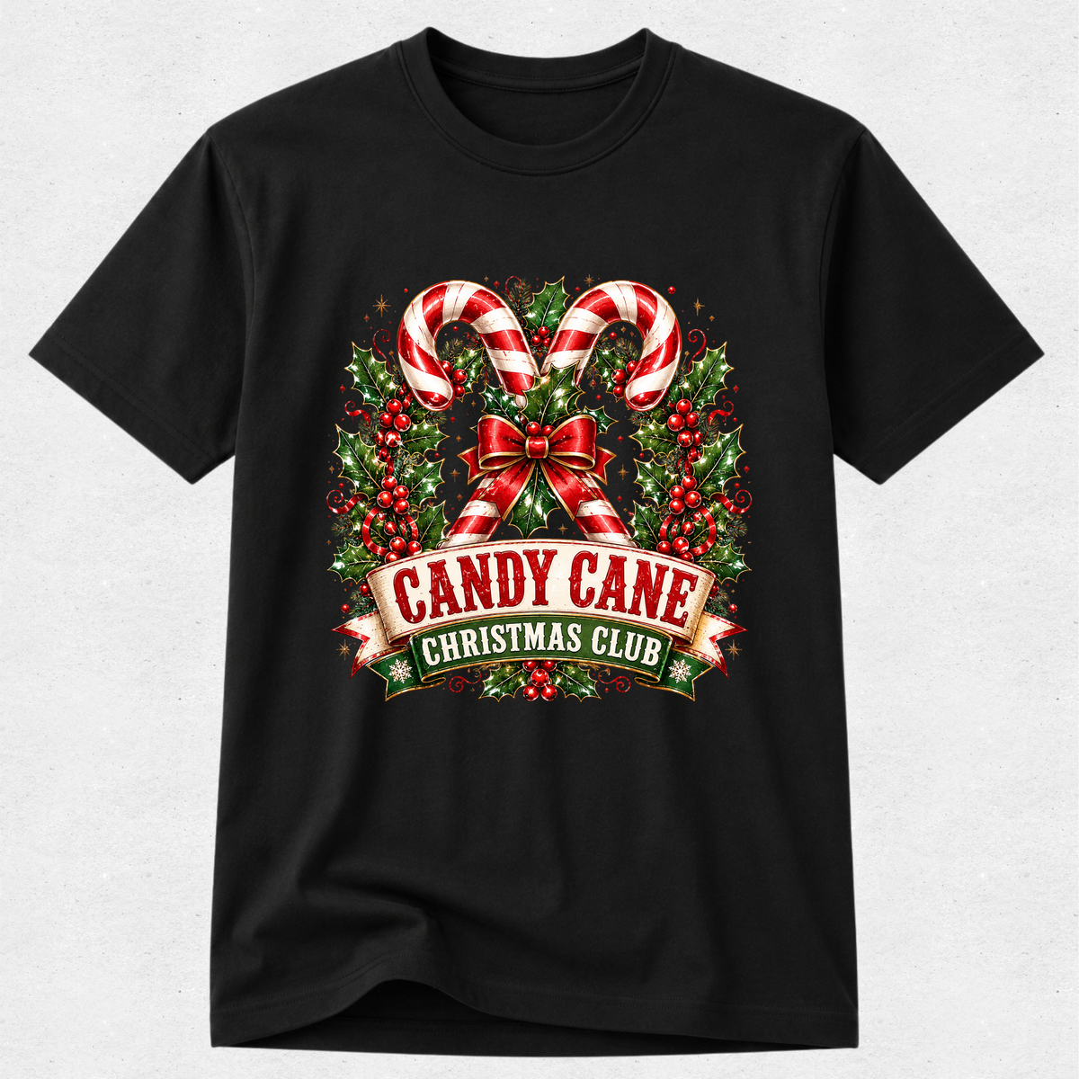 Candy Cane Christmas Club Tshirt
