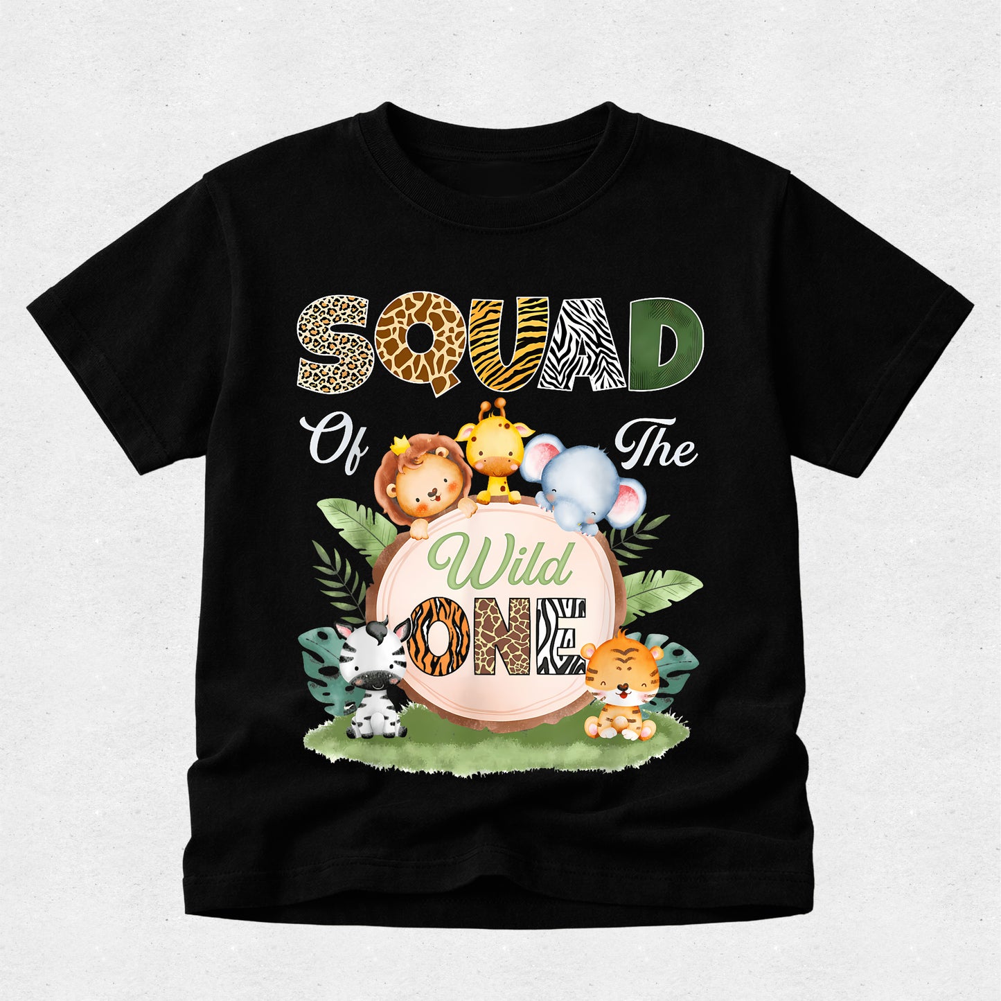 Wild One Tshirts - Family Matching Birthday Safari Theme