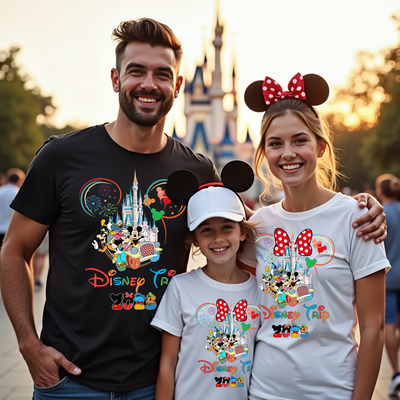 Road into the Magic Disney inspired t-shirt – front view with magical design