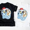Bluey holiday graphic t-shirt for family Christmas outfits