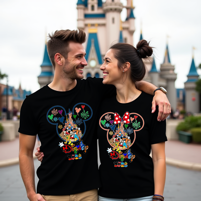 Mickey & Friends Adventure Disney inspired t-shirt – front view with colorful graphic