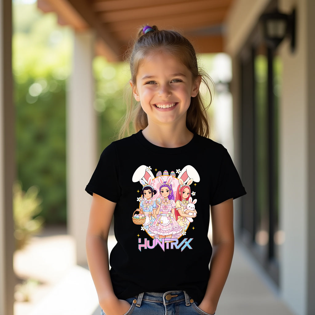 Huntrix Kpop Easter Inspired Bunny Tee - Demon Hunters Tshirt