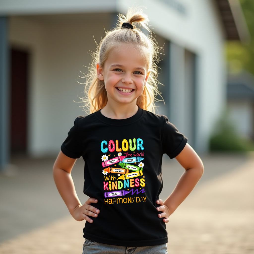 Colour the World - Harmony Day Tshirt - Everyone Belongs