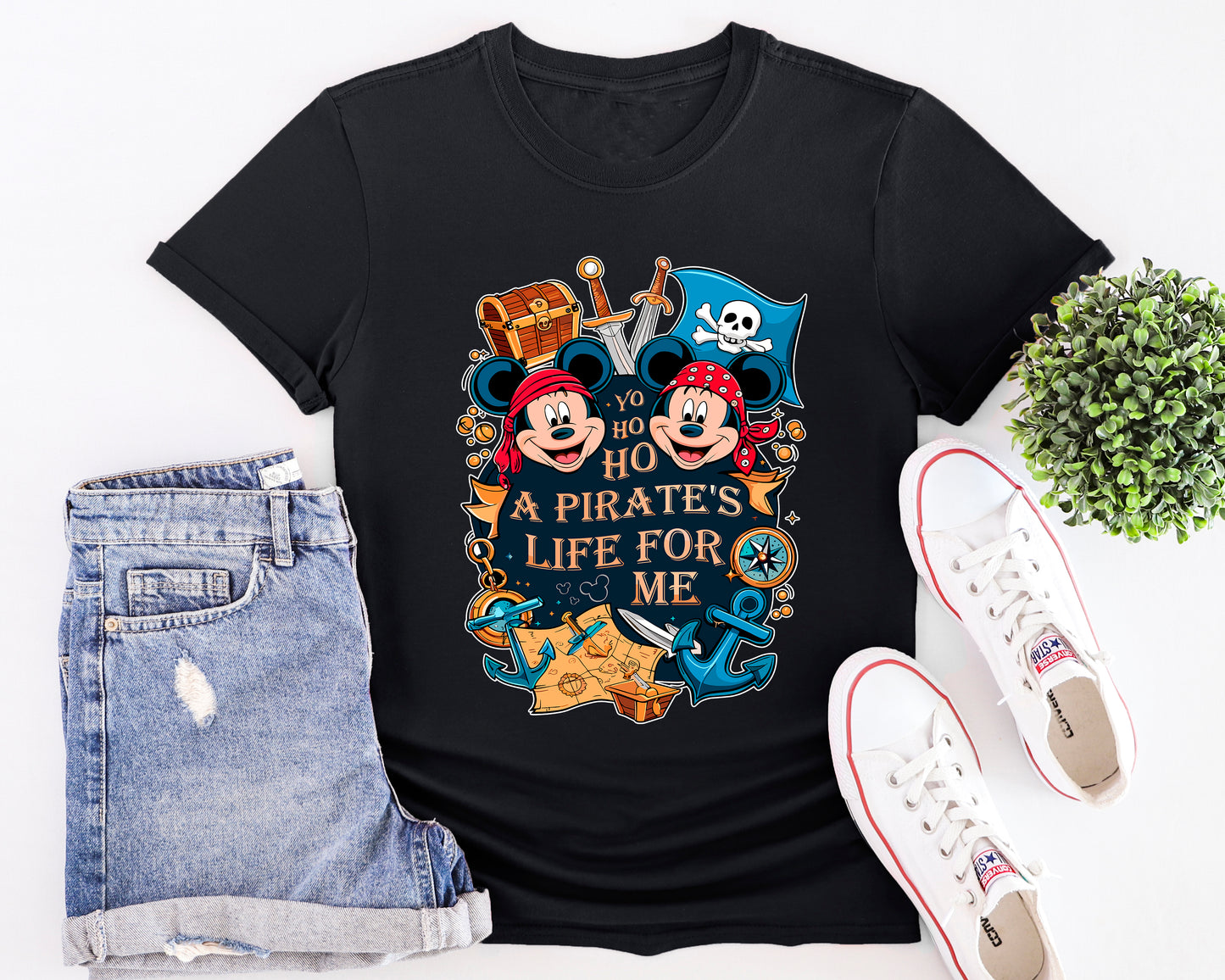 Close-up of Pirate Treasure Hunt design details