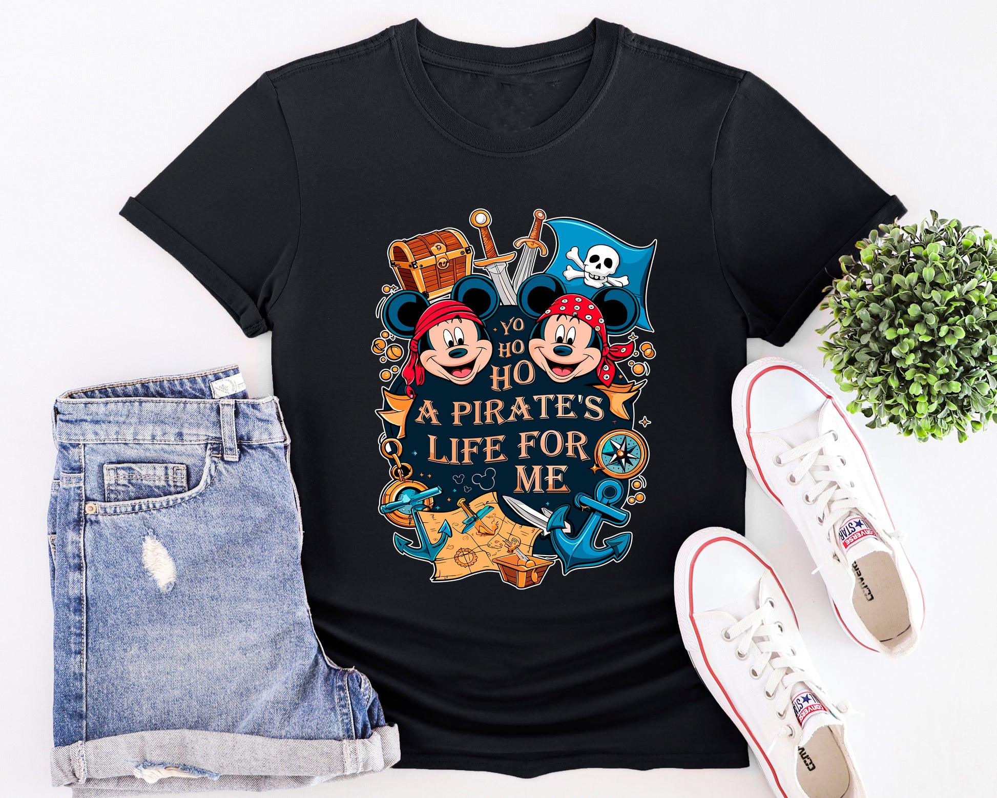 Close-up of Pirate Treasure Hunt design details
