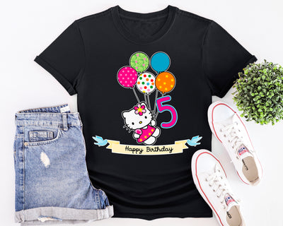 Hello Kitty Inspired Birthday Tshirt