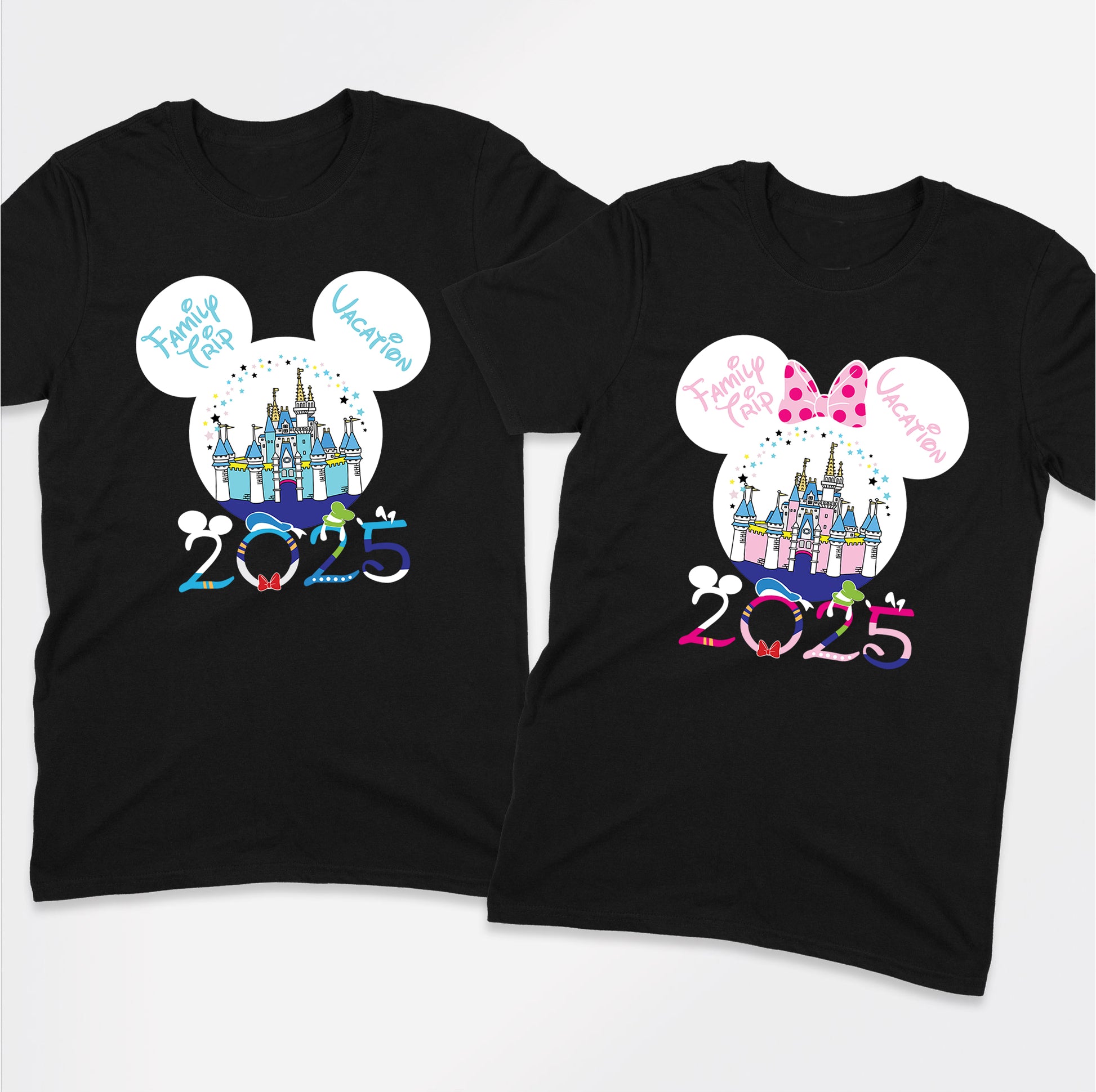 Flat lay of Mouse Ears Magic Disney inspired t-shirt showing front design