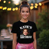 Person wearing Custom Photo Face Birthday T-shirt at birthday party