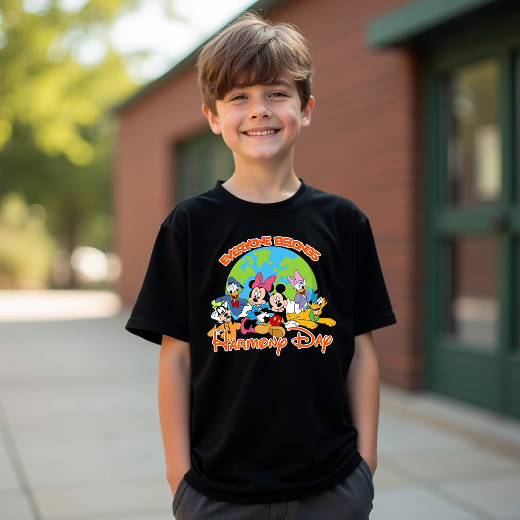 Harmony Day Tshirt - Disney Mickey & Friends Inspired - Everyone Belongs