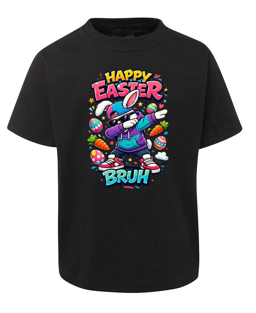 Happy Easter Bruh Tshirt - Trendy Bunny Rabbit Tee