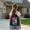 Anime style pop idol graphic drawstring backpack