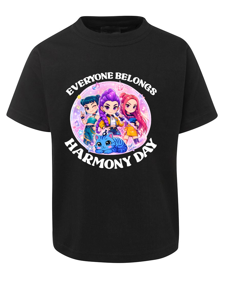 Harmony Day Fans Tshirt - Kpop Demon Hunters Inspired - Everyone Belongs