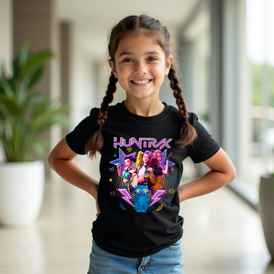 Huntrix Pop Idol Beats K-Pop Demon Hunters graphic t-shirt with idol artwork