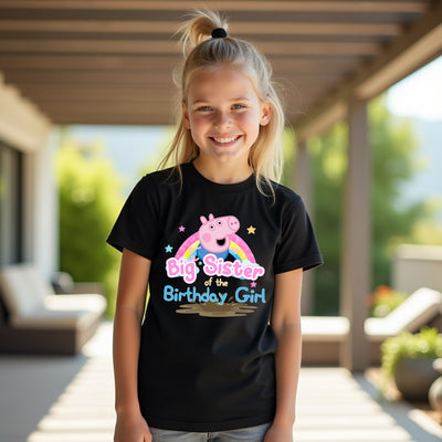 Muddy Puddles - Big Brother or Sister - Peppa Pig Inspired Birthday T-Shirt