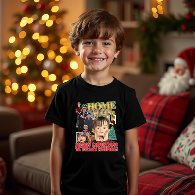 Ya Filthy Animal Home Alone inspired Christmas t-shirt front view