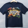 Custom kids monster truck t-shirt with child’s name printed