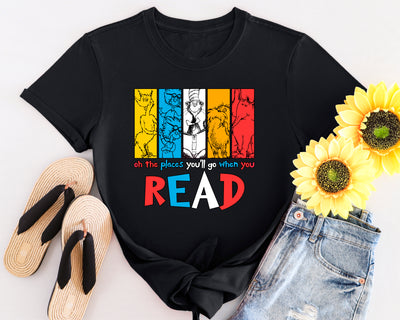 Dr Seuss Oh the Places you Go Tshirt