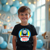 Child wearing Full Steam Train t-shirt at birthday or playtime