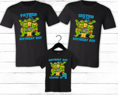 TMNT Inspired Birthday Family Tshirt