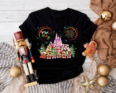 Christmas Castle Train shirt for family holiday outfits