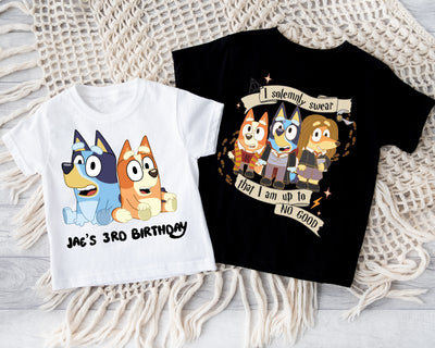 Custom Bluey Inspired TShirt – Pick your Character (Image Set 3)