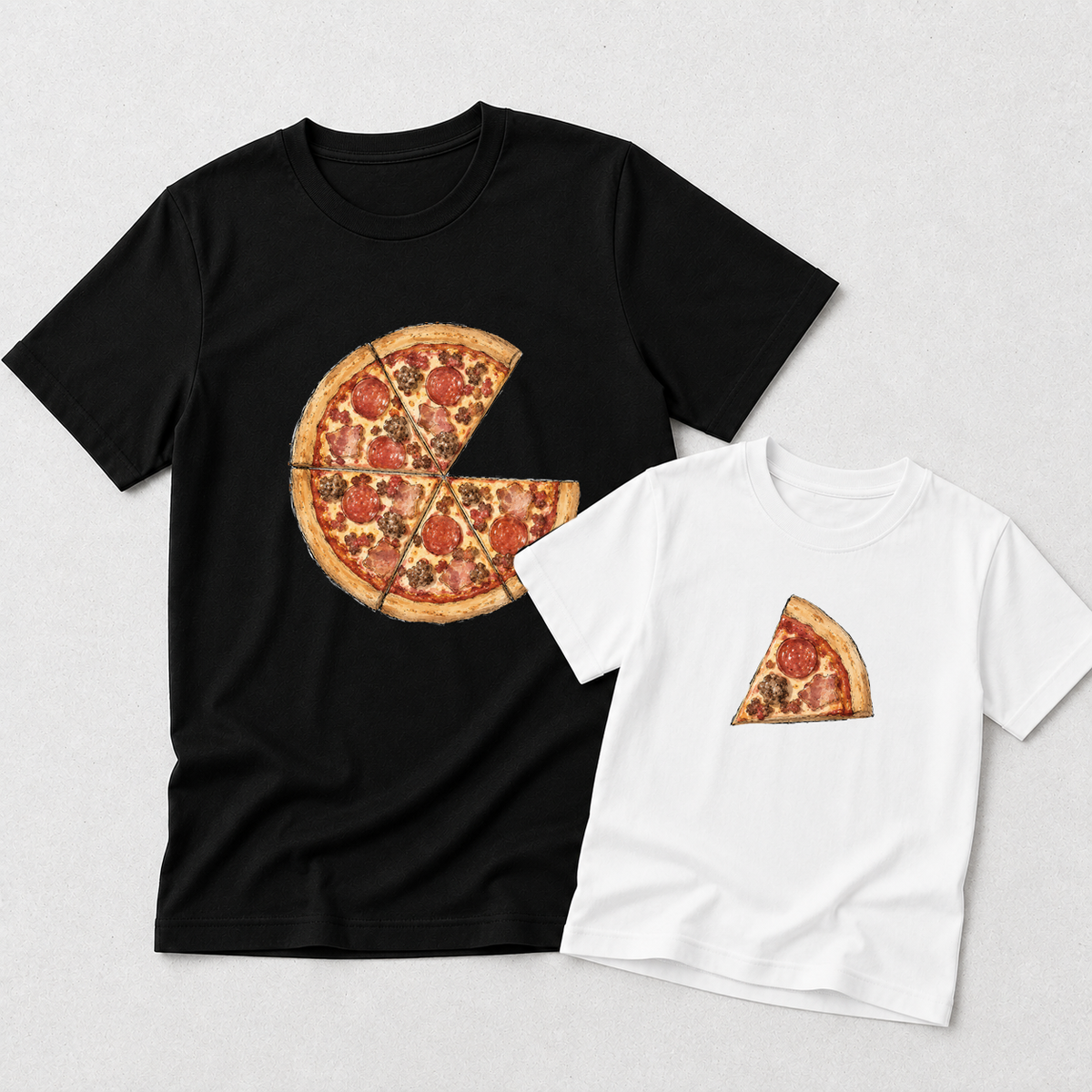 Matching Parent & Child Tshirt - Meatlovers Pizza
