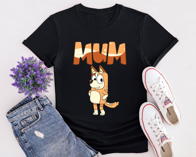 Cartoon Chilli Bluey mum inspired shirt