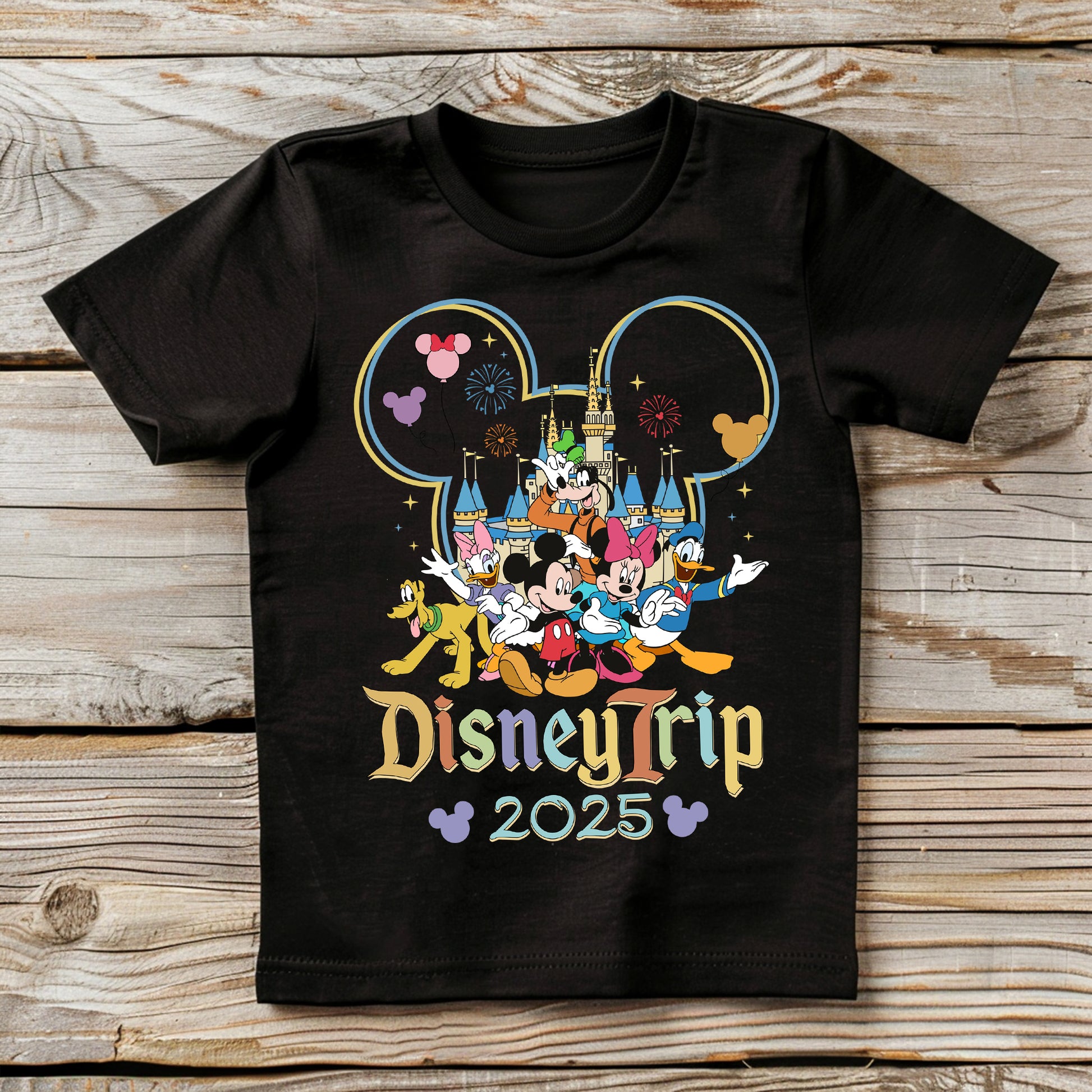 Disney park outfit idea – Dream Day at the Park graphic tee laid flat