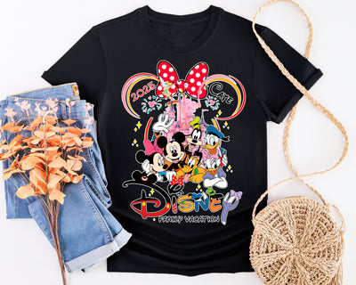 Pink castle Disney inspired t-shirt for fans and park outfits
