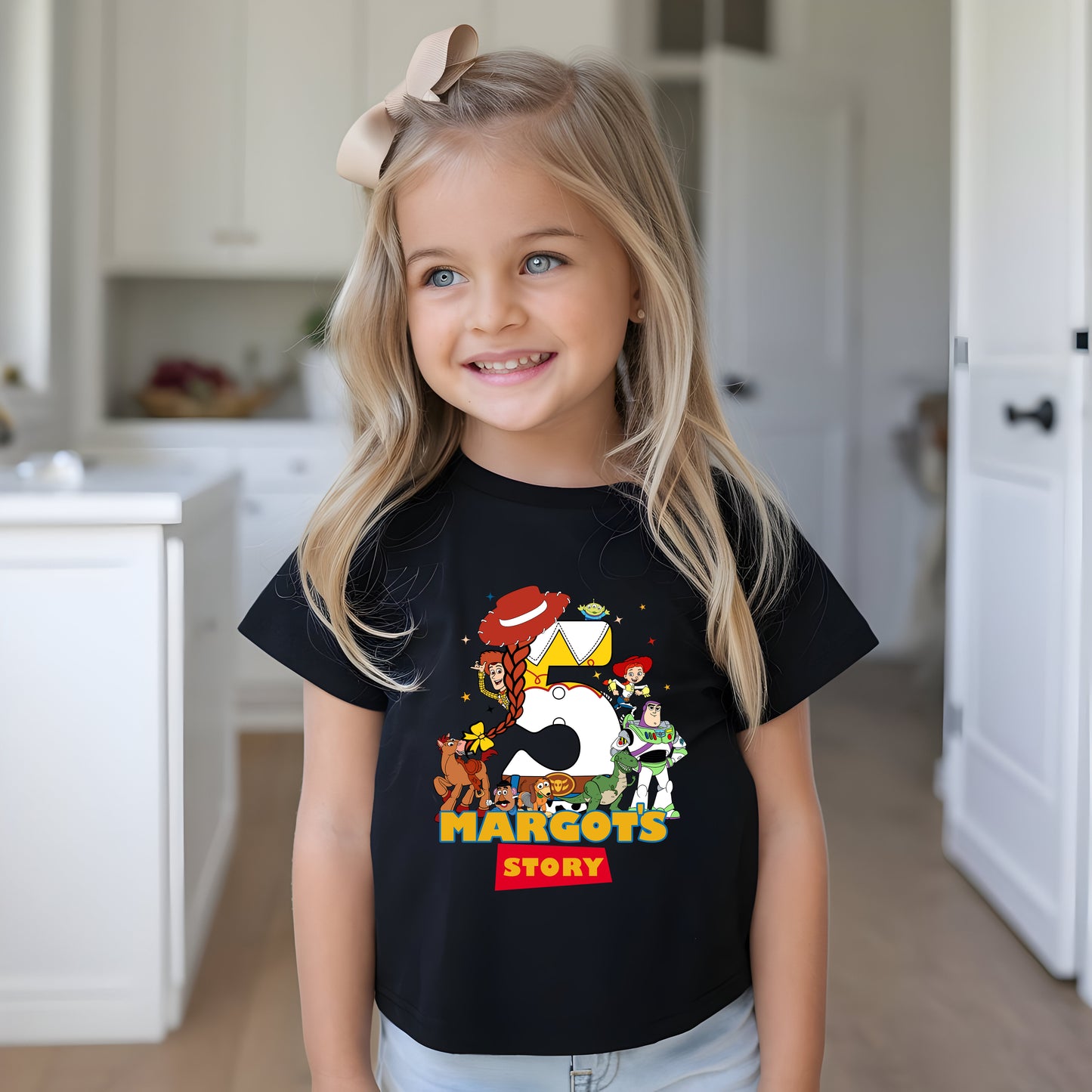 Jessie Toy Story Inspired Birthday T-shirt with custom age and name