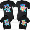Bluey inspired family matching cartoon shirts