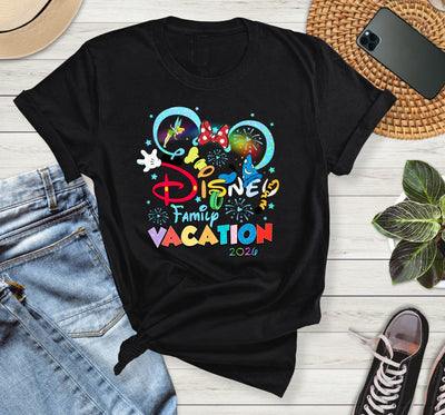 Front view of Season of Sparkles Family Vacation Disney-inspired t-shirt