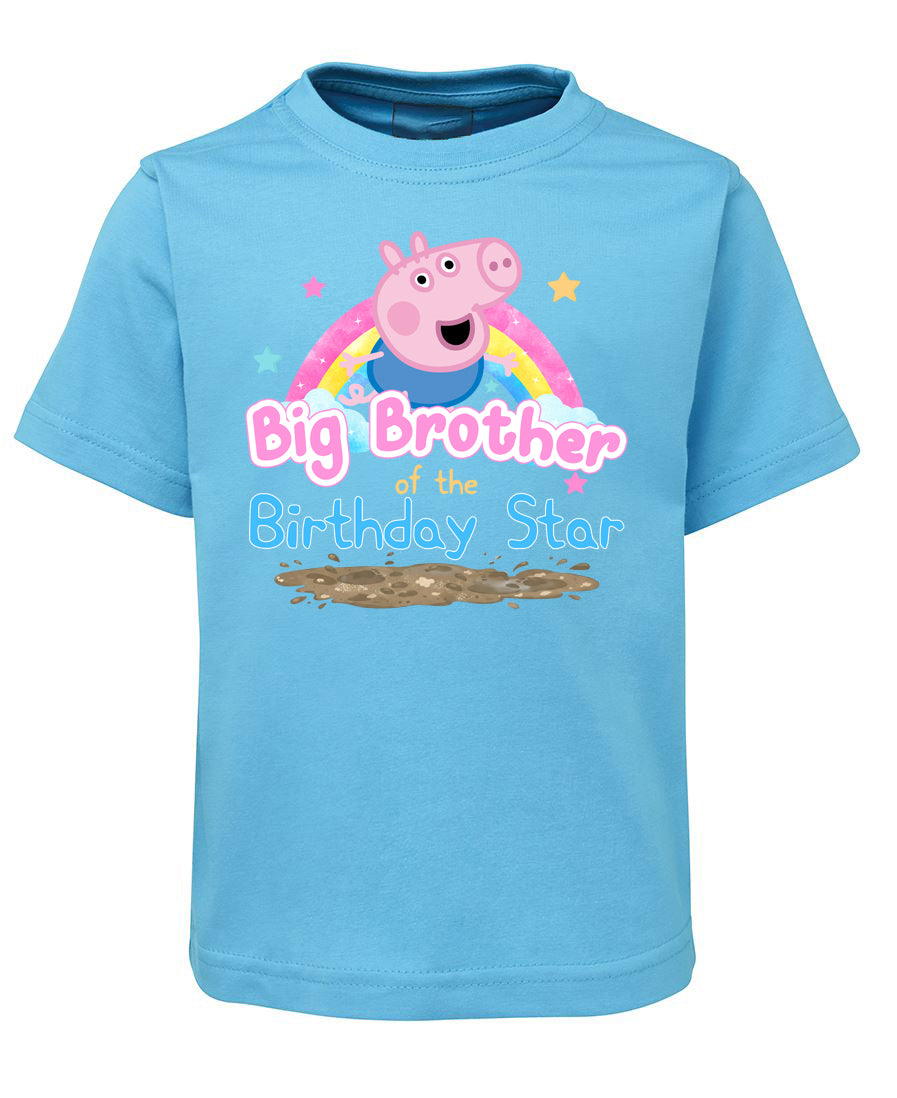 Muddy Puddles - Big Brother or Sister - Peppa Pig Inspired Birthday T-Shirt