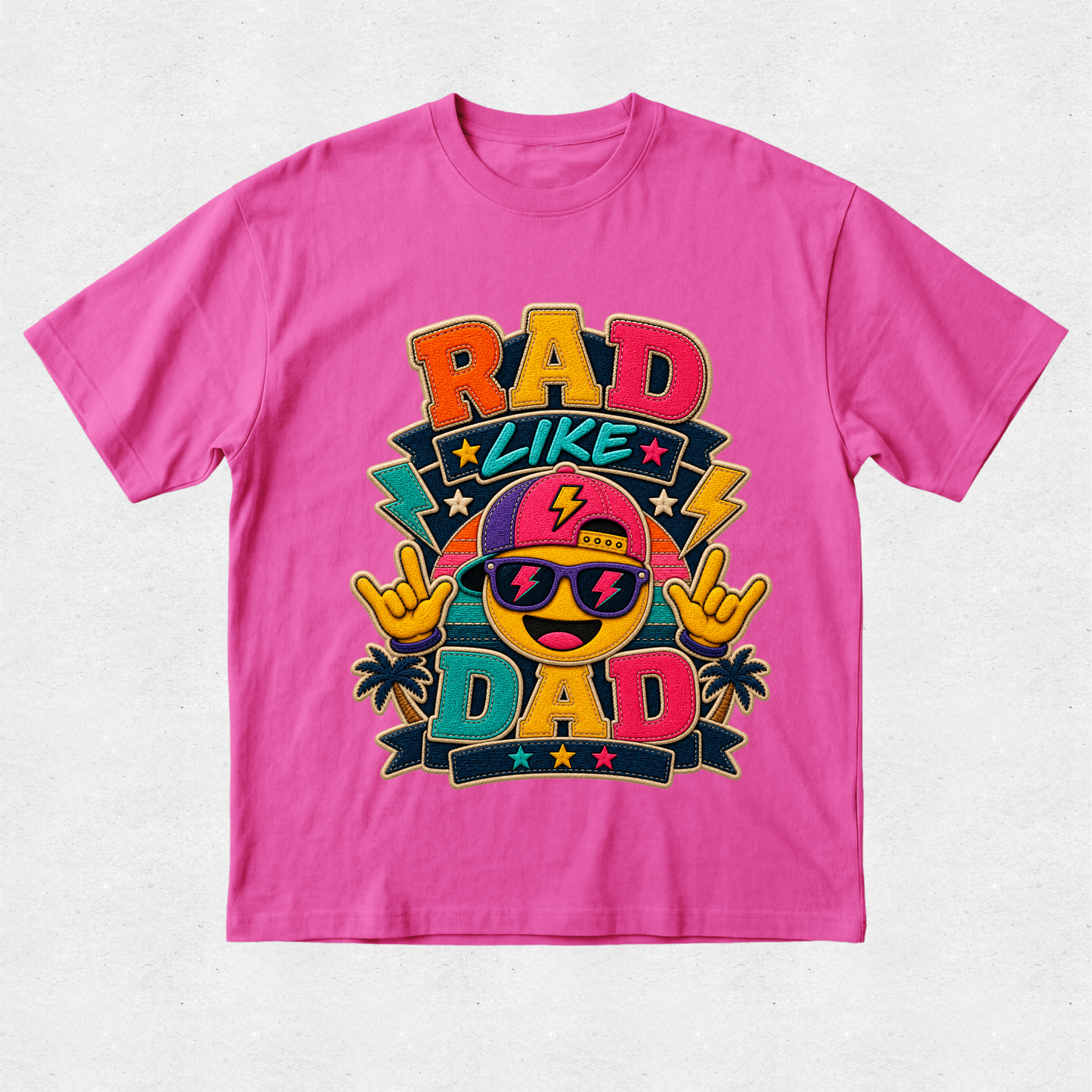 Rad Dad & Rad Like Dad -  Fathers Day Matching Tshirt
