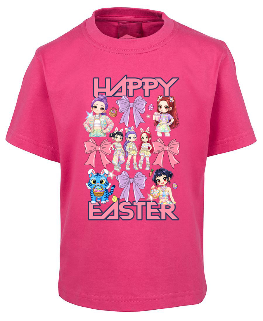 Happy Easter Kpop Demon Hunters Inspired Bows TShirt
