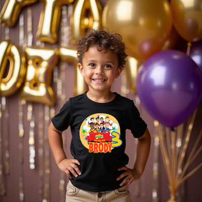 Big Red Car graphic t-shirt Wiggles themed