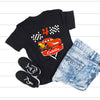 Lightning McQueen inspired birthday racing graphic tee
