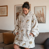 Oversized Wearable Blanket Hoodie – Plush & Personalised - Cats