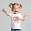 Custom Bluey birthday t-shirt – add your child’s name and age for a fun episode title design