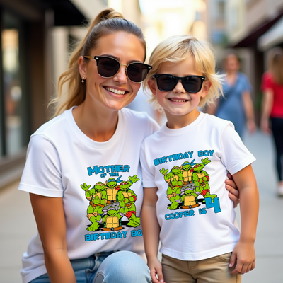 TMNT Inspired Birthday Family Tshirt