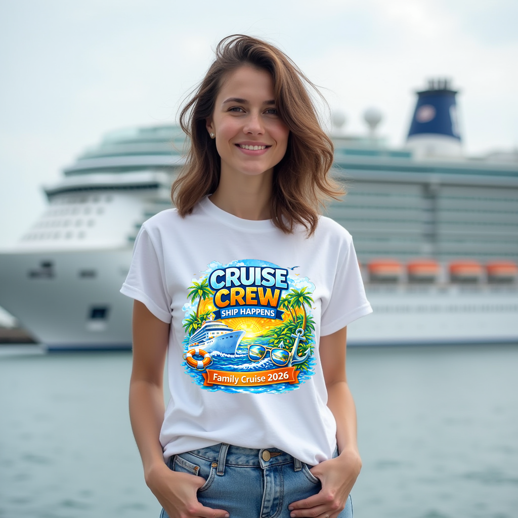 Cruise Crew- Matching Tees for Family & Friends - Vacation Tshirts