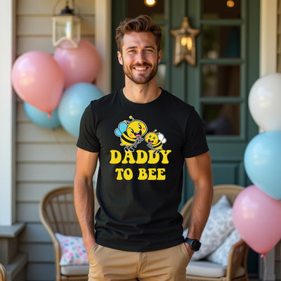 bee theme pregnancy announcement dad tee