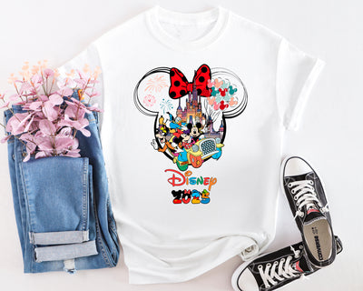 Disney park day graphic tee – Road to the Castle shirt in soft cotton