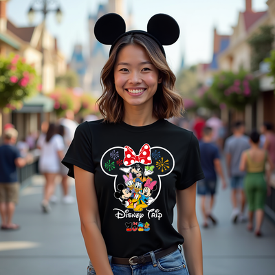Matching Disney shirts – Magic Kingdom Crew tee styled for group wear
