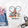 Balloon Parade t-shirt – Disney inspired design laid flat with accessories