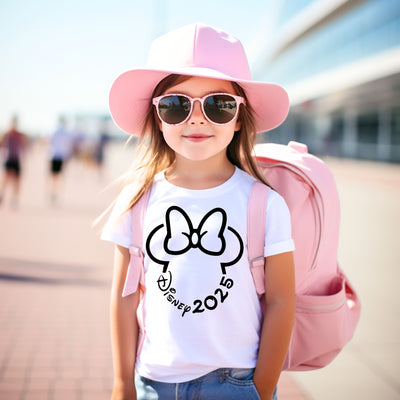 Magical Moments Disney inspired kids t-shirt – front view on young girl
