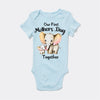 Our First Mothers Day Together Tshirt - Elephant & Baby Matching